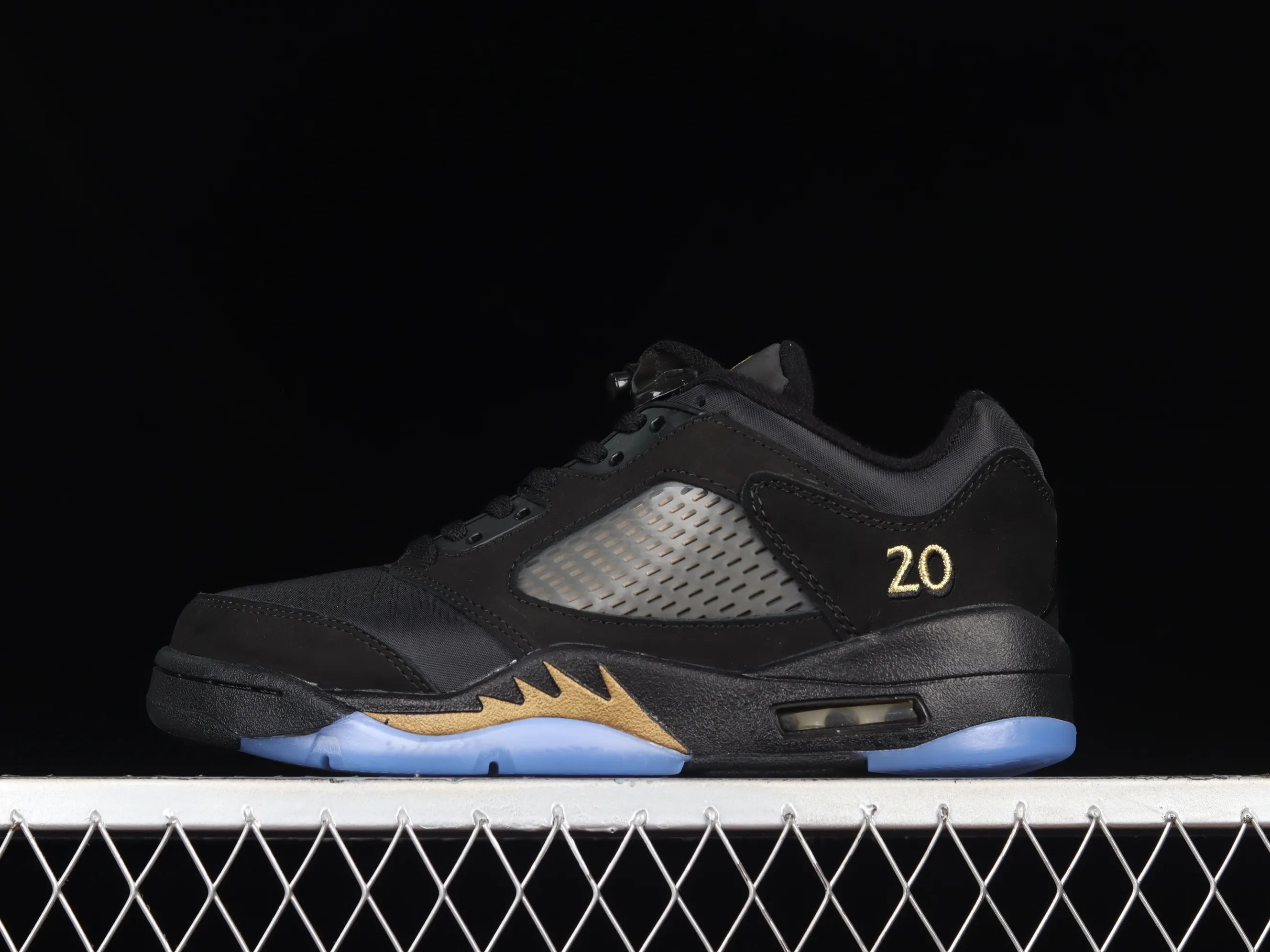 All categories Air Jordan Jordan series basketball shoes Air Jordan 5 Air Jordan 5 Low "Wings" AJ5 Joe 5 black gold cloth low-top basketball shoes DJ1094-001